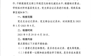 关于开展基层党组织工作记录检查的通知